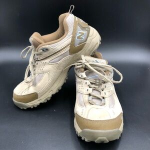 New Balance Cream and Tan Athletic Shoes